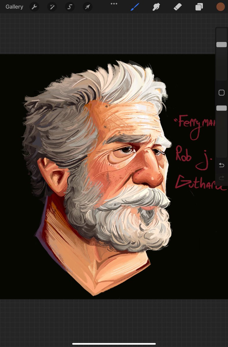 Progress pics for my latest portrait ! 

#art #portrait #fanart
