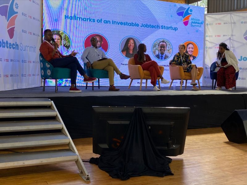 JobtechAlliance's tweet image. Ongoing panel session on. &quot;Hallmarks of an Investable Startup.&quot;

#jobtechsummit