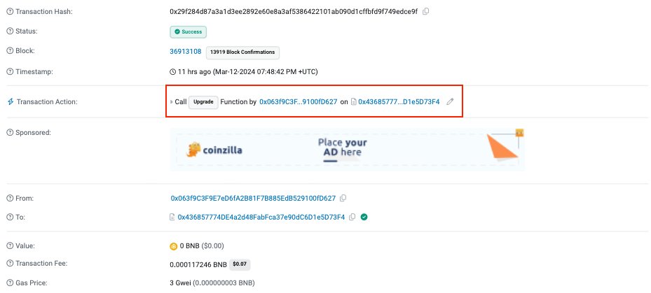 PeckShieldAlert's tweet photo. #PeckShieldAlert @PolyhedraZK suffered a key leakage and lost ~$760K worth of THENA $THE. The hacker swapped the stolen 1.4m $THE for ~1,299 $BNB https://t.co/irinSQD6fP