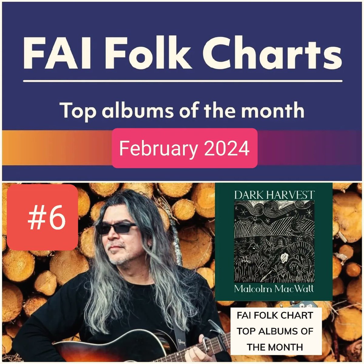 Heartfelt thanks to all the US radio hosts showing 'Dark Harvest' some love - delighted to be no 6 @folkalliance chart 🇺🇸🏴󠁧󠁢󠁳󠁣󠁴󠁿 #americana #folkmusic #music #radio #folkchart #singersongwriter #rootsmusic #folk #charts #newalbum #newmusic #dark #original #acoustic #singer #guitarist