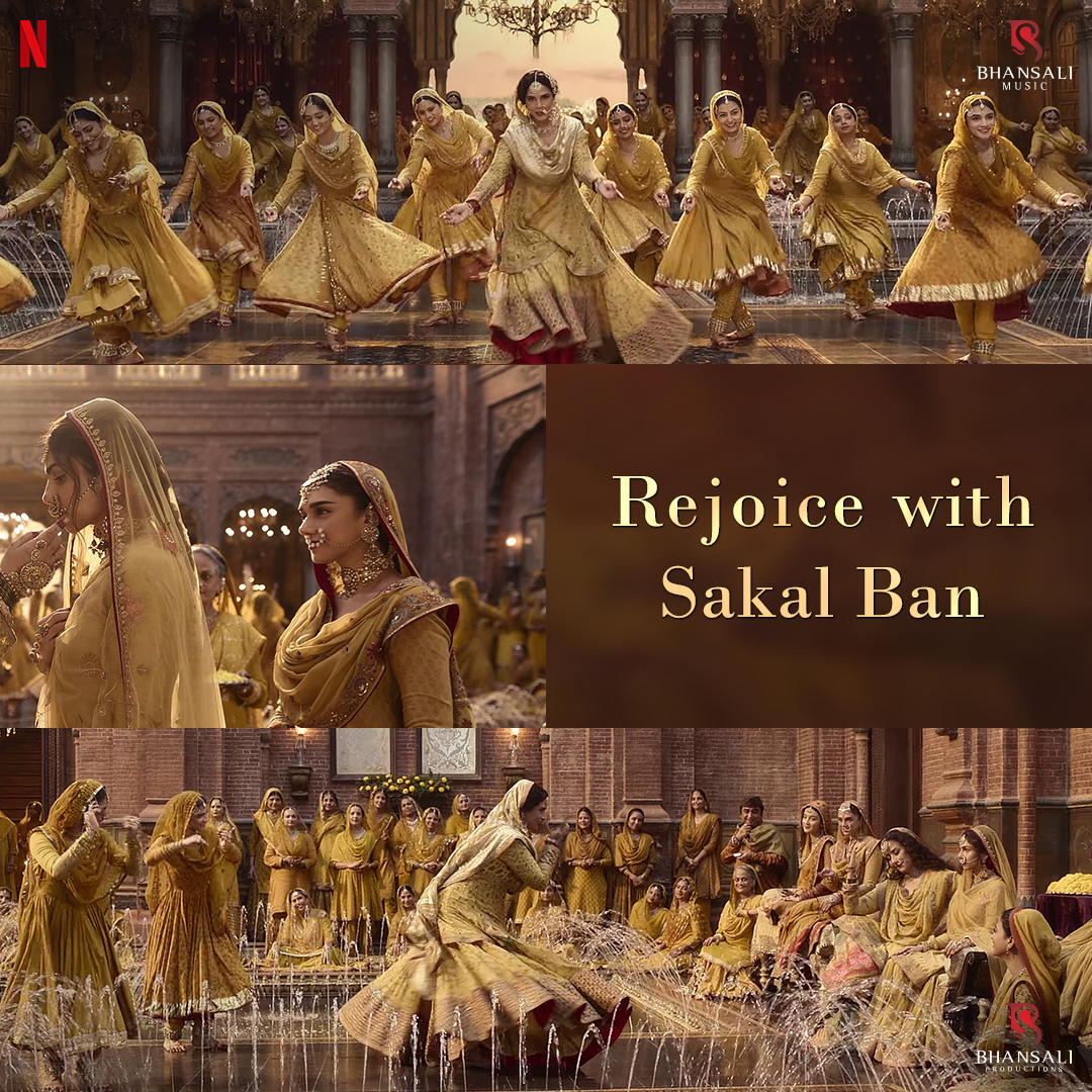 Beauty in every frame, finesse in every step 💛💫 #SakalBan🌼 SONG OUT NOW from #HEERAMANDI - bit.ly/SakalBan-Heera… Heeramandi: The Diamond Bazaar is coming soon, only on Netflix! #HeeramandiOnNetflix #SanjayLeelaBhansali @prerna982 @mkoirala #SonakshiSinha @aditiraohydari