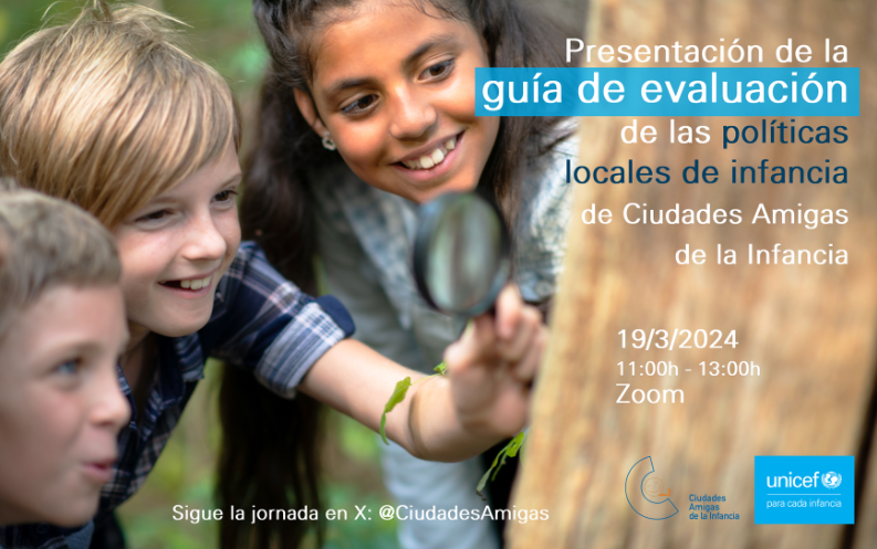 🗓️Próxima webinar 1⃣9⃣ de marzo para presentar la "Guía de Evaluación de las Políticas Locales de Infancia" de <a href="/CiudadesAmigas/">Ciudades Amigas de la Infancia</a> <a href="/unicef_es/">UNICEF España</a>  
#SaludPúblicaAndalucía <a href="/saludand/">Consejería de Sanidad, Presidencia y Emergencias</a> <a href="/EASPsalud/">Escuela Andaluza SP</a> 
<a href="/AndaluciaRELAS/">RELAS - Red Local de Acción en Salud de Andalucía</a> #andaluciasaludable <a href="/CDOIA/">Observatorio Infancia y Adolescencia de Andalucía</a> <a href="/ventanafamilia/">Ventana Abierta a la Familia</a> <a href="/RedSabia/">Red Sabia</a> 
➡️miguiadesalud.es/es/proxima-pre…