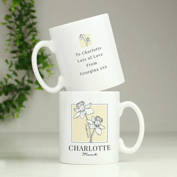 A pretty gift idea for anyone with a birthday this month, this mug can be personalised with a name on the front & message on the back lilybluestore.com/products/perso…

#birthday #giftideas #personalised #shopsmall #shopindie #daffodils #birthflower #mhhsbd  #earlybiz
