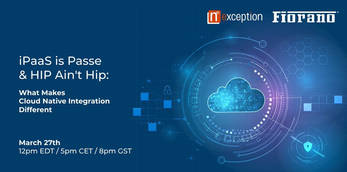 NthException's tweet photo. iPaaS is Passé and HIP Ain't hip

https://t.co/2fTwVVb1X3 #payments #cloud #banking https://t.co/hkGYUYvF73