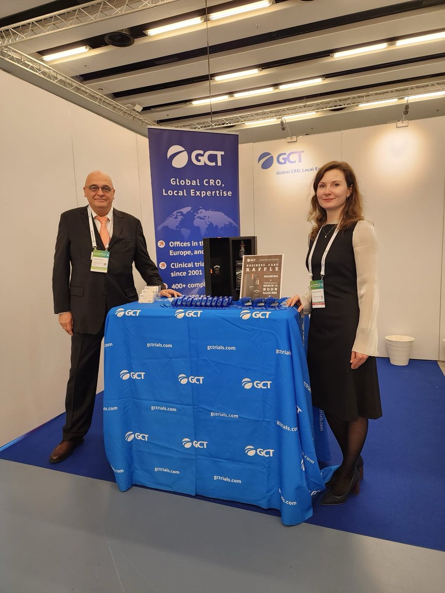 GCT is excited to participate in the #DIAEurope2024 conference in Brussels - the largest conference in the European life sciences arena! GCT CEO and Head of BD would be delighted to meet at Booth H8. Please stop by or email bd@gctrials.com. #DIA2024 #GCT_MEETING #clinicalevent