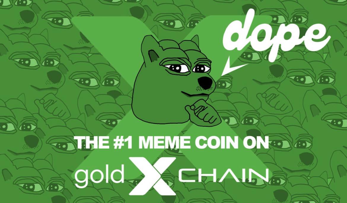 Beck92071Beck's tweet photo. Keep your eyes open for this bad ass Meme coin! No.1 Meme on #GoldXChain to add to the dynamic ecosystem. The love child of $DOGE &amp; $PEPE  has arrived! $DOPE !! Available on #BSC and GoldXChain 
#goldx #fusegold #GAMECHANGER #memecoins #MemecoinSeason2024 https://t.co/bJT9vhLA2N