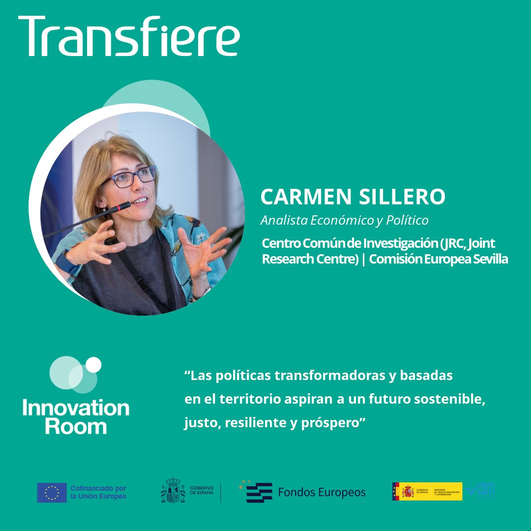 🗣️ <a href="/CarmenSillero/">Carmen Sillero</a>, Analista Económico y Político, del Centro Común de Investigación (JRC) | Comisión Europea Sevilla, será una de las participantes en el espacio #Innovation Room de #Transfiere 2024, que se celebra del 20 al 22 de marzo en <a href="/Fycma/">Fycma</a> 

➡️ transfiere.fycma.com/programa/.