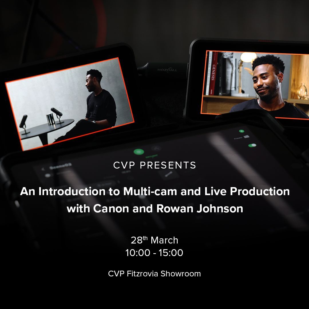 Unleash the power of multi-cam with Canon. Dive into the dynamic world of multi-cam solutions at our Fitzrovia Showroom - where we’ll be showcasing their cutting-edge XC Protocol for live events, corporate videos & podcasts. Click the link to register: buff.ly/3wQGU8R