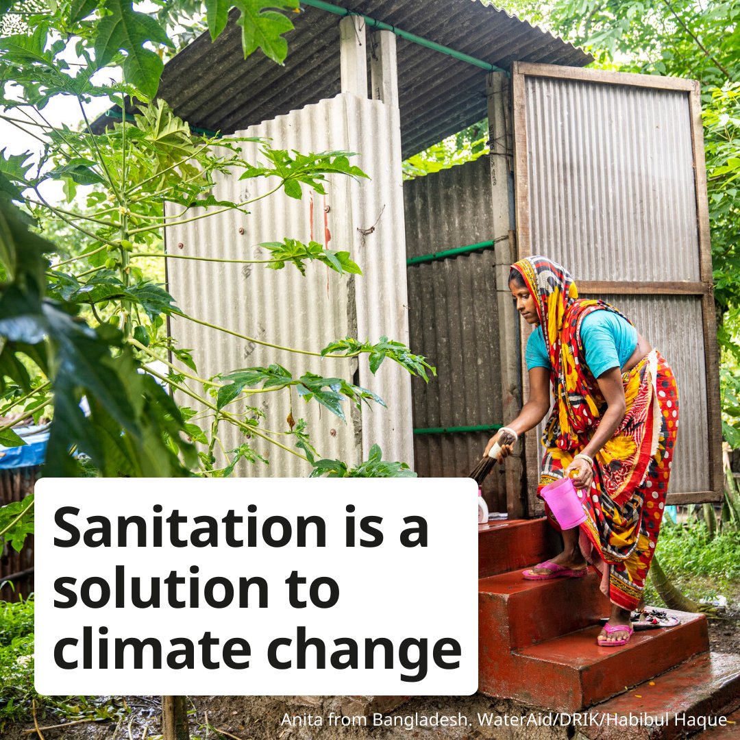wateraid's tweet image. Sanitation is a solution to climate change yet it&apos;s still not part of the climate conversation. 

The Climate-Resilient Sanitation Coalition, of which we&apos;re a committed member, explains why safely managed #sanitation must be a global priority.

Read it 👉 brnw.ch/21wHP1u