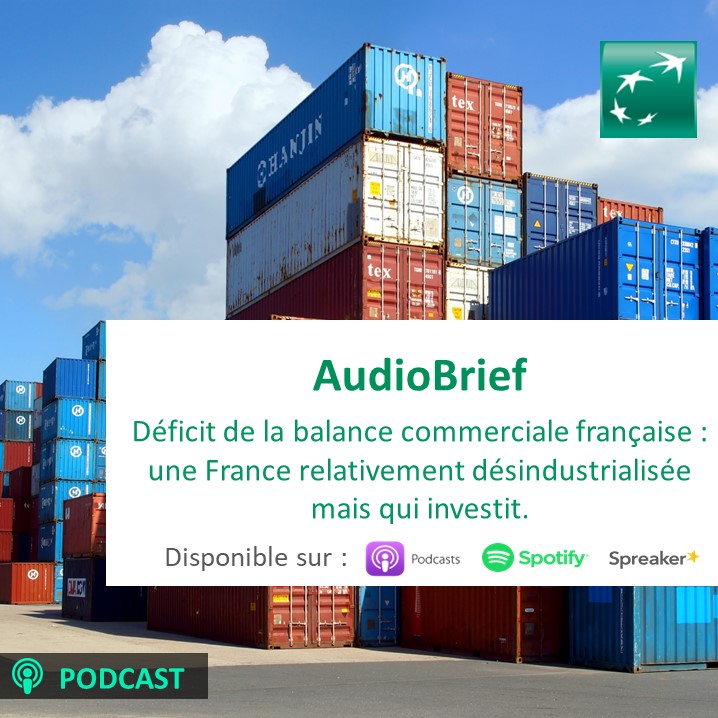 🎧 #Podcast | #Audiobrief. Déficit de la #BalanceCommerciale française : une #France relativement désindustrialisée, mais qui investit. @Steph_Colliac nous explique les raisons du déficit de la balance commerciale de la France pour l’année 2023. 
bnpp.io/Obz150QRfXY