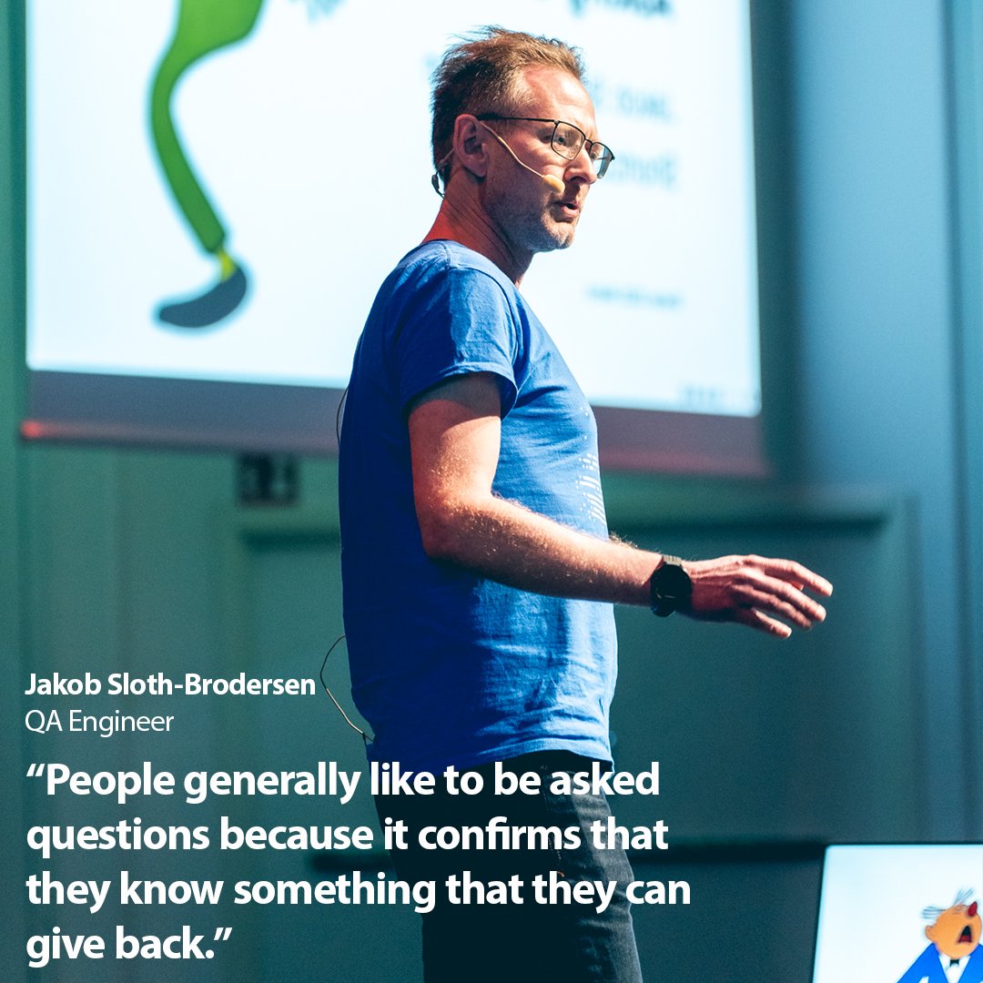 QA Engineer Jakob Sloth-Brodersen joined us onstage at #oredev2023, exploring the art of asking questions. Want to step up your game in communicating with the people on your team? Then head right over to our YouTube channel to watch the full session. youtu.be/oIWw-xtI-Cg?si…