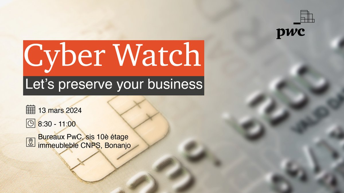 PwcAFSS's tweet photo. Ce matin nous échangeons avec les CEOs sur les enjeux de cybersécurité dans le secteur financier, les fintechs et les telcos. 
#TheNewEquation
#Cyberresilience
#ProblemSolver
#CyberWatch https://t.co/qfvIAkoIu8