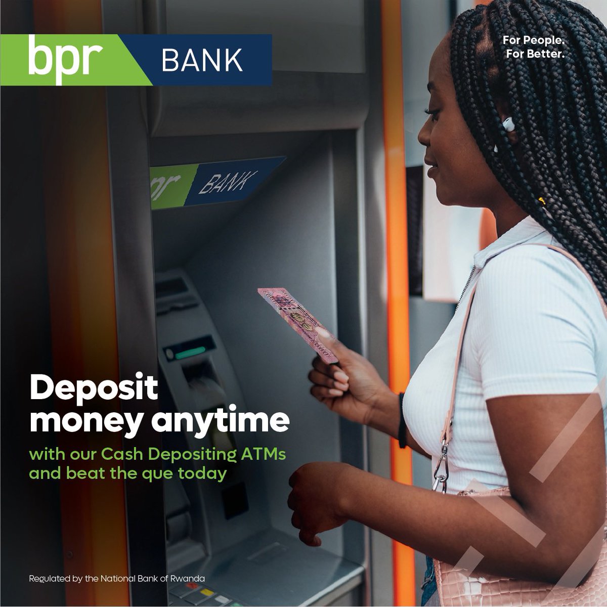 BPRbankrw's tweet photo. Uri hafi y’amashami yacu ya Remera, Kimironko, Gisozi, Nyabugogo, Tropical Plaza? Bitsa amafaranga yawe kuri ATM bikoroheye ako kanya! 

#BPRExpressBankATM
#ATMBanking
#BPRniIyawe https://t.co/TQt2mJ43ZL