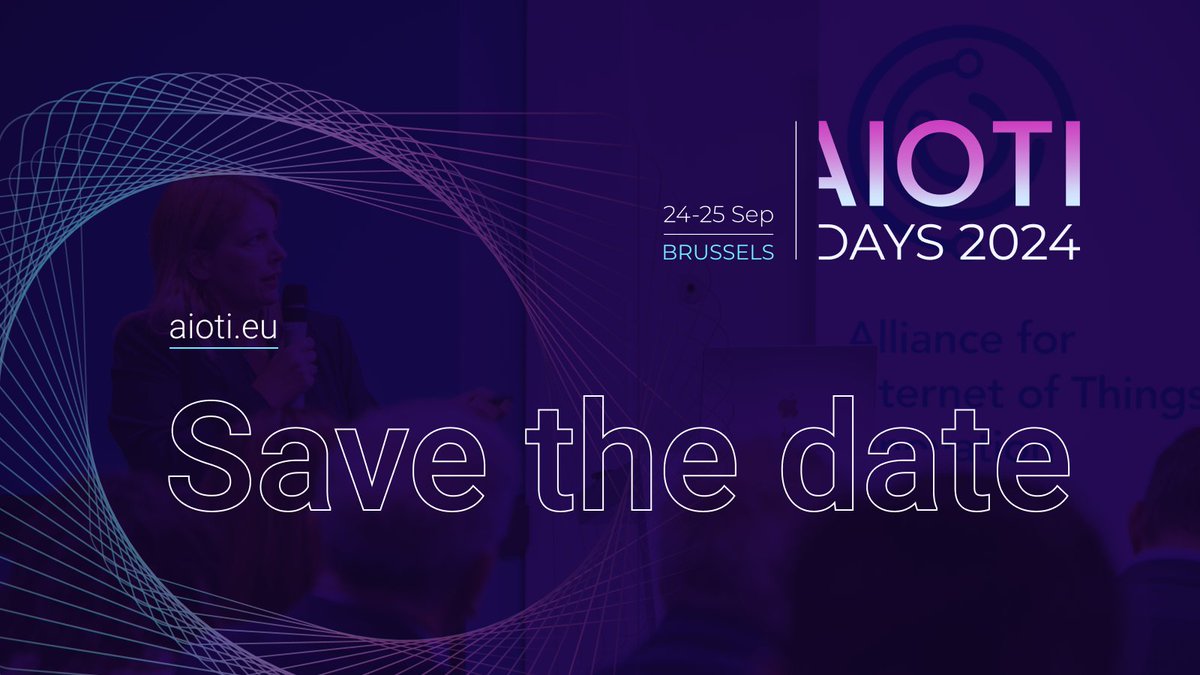 🌐 Mark your calendars! AIOTI Days 2024 is set for September 24-25 in Brussels. 

This year, we'll delve into the intersection of continuum, digital twins, and virtual worlds within industrial space. 

🚀🔗 Learn more and register now: aioti.eu/aioti-days-202…

#AIOTI  #IoT