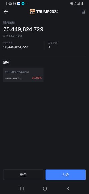 ミ～はついに250億以上のトランプを所有するに致ったww #TRUMP2024 #TRUMP2024ToSaveAmerica https://t.co/wsA9TuQjbI<a href="/tag/trump2024"class="tags">#TRUMP2024</a><a href="/tag/trump2024tosaveamerica"class="tags">#TRUMP2024ToSaveAmerica</a>