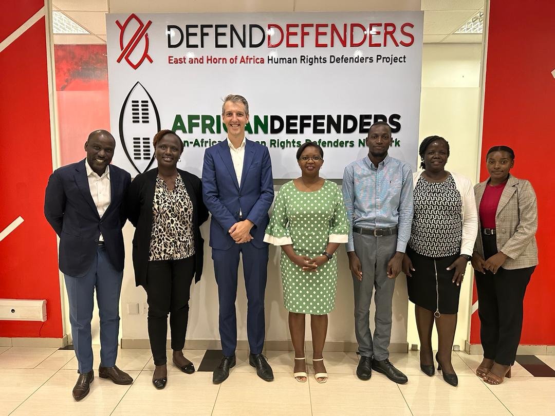 Yesterday, we were pleased to host a team from the @NLinUganda led by Mr. Odde de Jong, the First Secretary, and Ms. @gbnuwa, the Senior Policy Officer Security, Rule of Law & Human Rights. We discussed our excellent partnership in support of human rights defenders, & explored