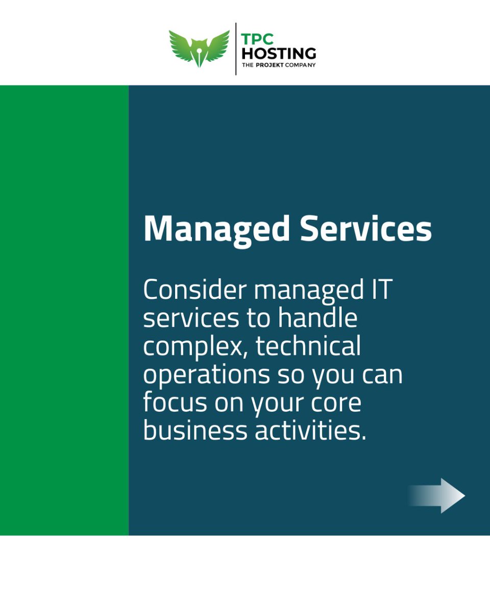 The_Projekt_Co's tweet image. Scaling your business?  

Swipe through our latest carousel for actionable tips on conquering technical complexities as you expand! 🚀💼  

From automation to cloud computing, learn to grow seamlessly. 

tpc-hosting.com/tpc-web-hostin… 

 #TechSavvyScaling #BusinessGrowth #TPCHosting