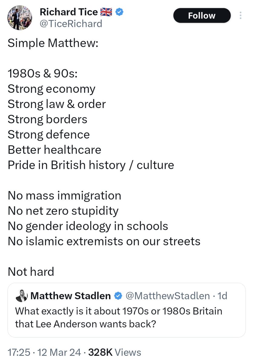 Moral panics 101:

Touch on some real issues (economy, healthcare), link them to reactionary talking points (borders, defence, national pride), blame them on minoritised and mostly silenced communities (Muslims trans people), ignore power so as to strengthen the status quo