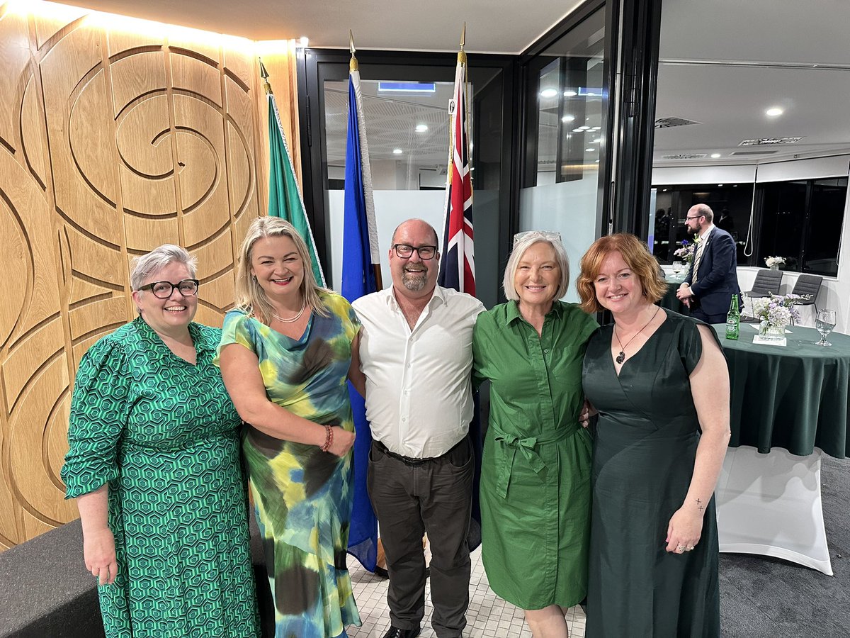 Friends of Ireland were delighted to attend the reception at the Embassy of Ireland New Zealand for Minister Jack Chambers T.D. Minister of State at the Department of Transport and at the Department of Environment, Climate and Communications of Ireland. Thank you HE Jane Connolly