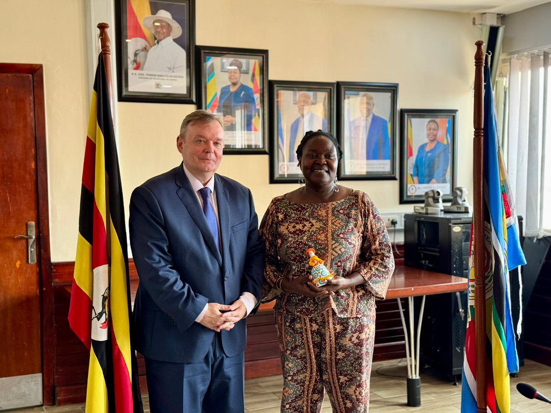 I met with the Russian Ambassador H.E Vladlen Semivolos with a delegation of entrepreneurs from Russia to discuss the current state and prospects for bilateral cooperation in the Energy, Mining, Oil and Gas sectors to strengthen business ties between @Russia and @GovUganda