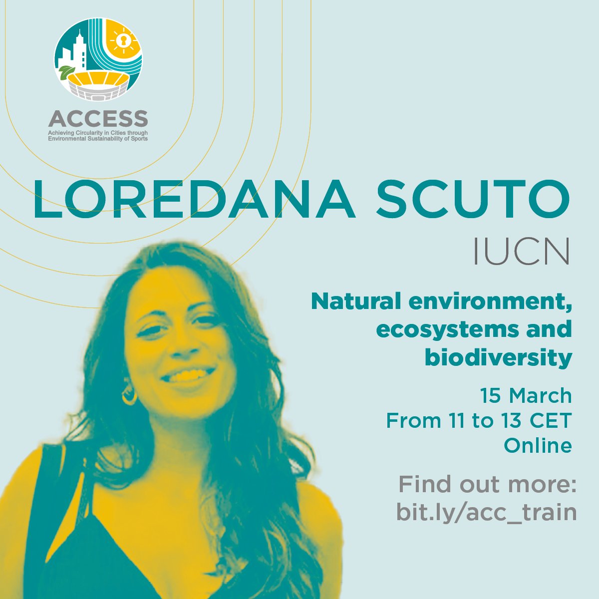 By having @Jana_Janotova and Loredana Scuto of @IUCN at the #ACCESS2CC webinar, we will be able to understand the impacts sports are having on #nature and #biodiversity, discuss the mitigation hierarchy and discover their #SportsForNature campaign. More: bit.ly/496RQwx