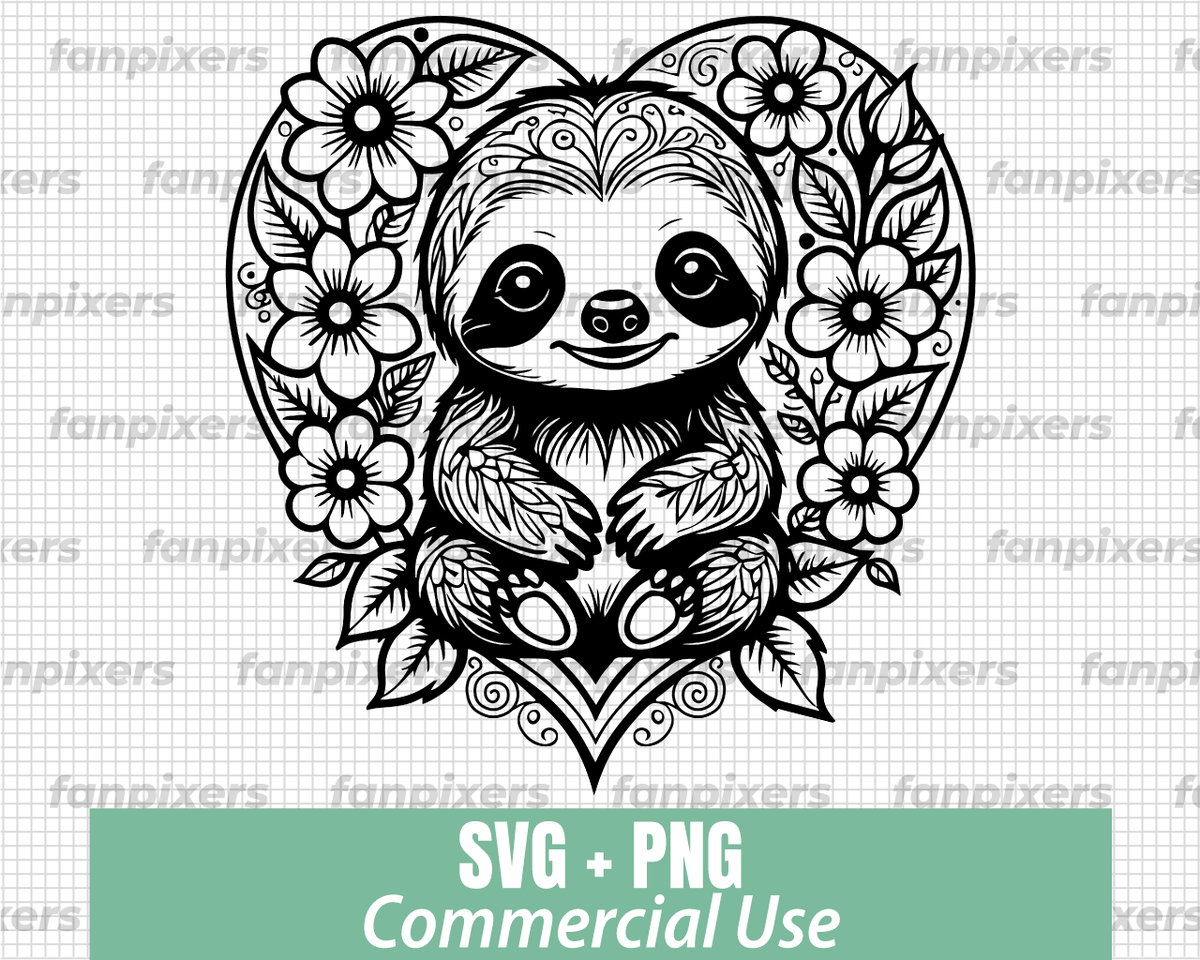 Floral Sloth Heart SVG PNG, Cute Sloth Clip art
etsy.com/listing/168063… #slothsvg #cutesloth #slothpng #etsyseller #etsysvg #digitaldownload #svg #transparentpng #cricut