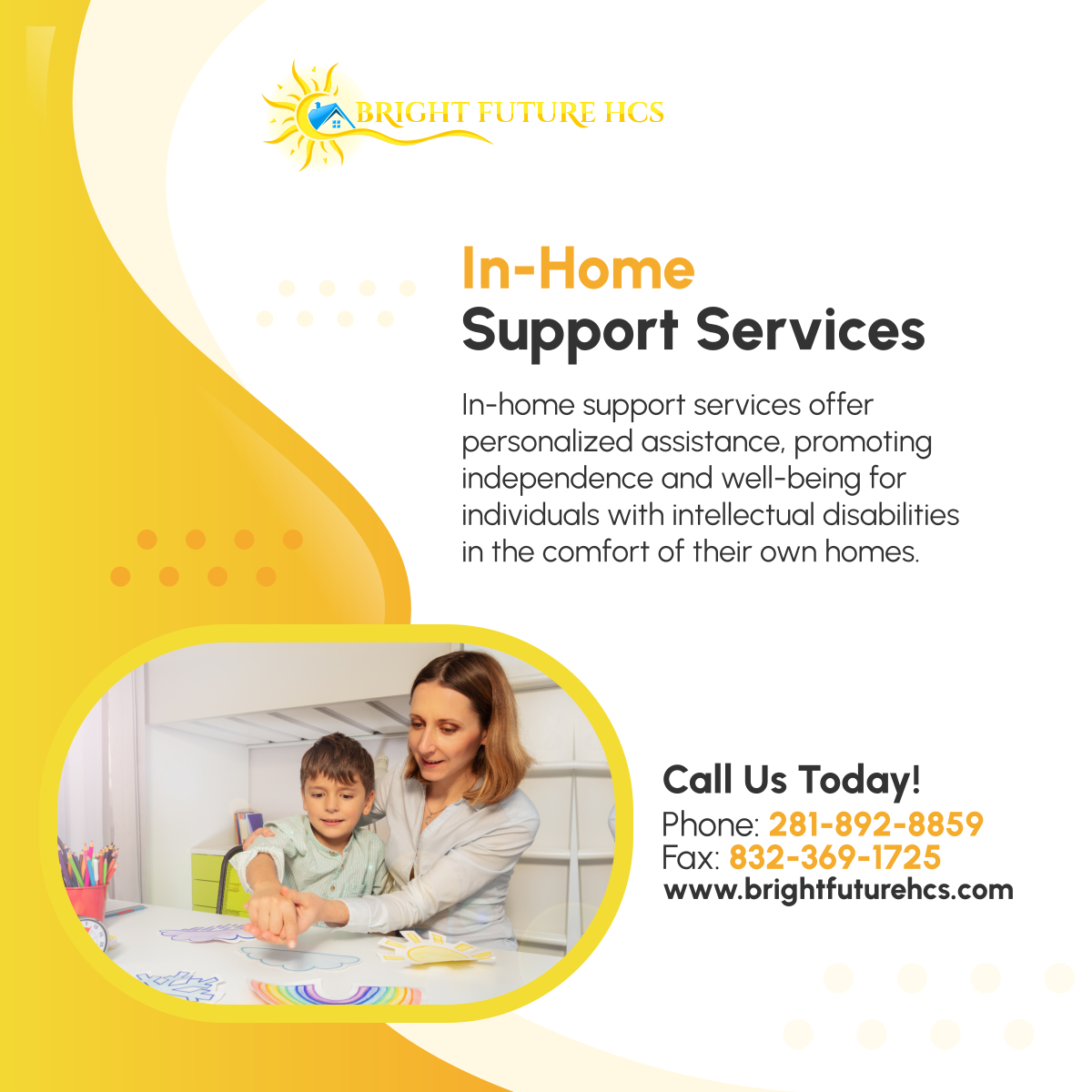 BrightHcs's tweet photo. Discover how our in-home support services enhance independence and well-being. Get personalized care solutions for your loved ones today. 

#InHomeSupport #KatyTX #GroupHomeServices https://t.co/gqDV4WLL0h