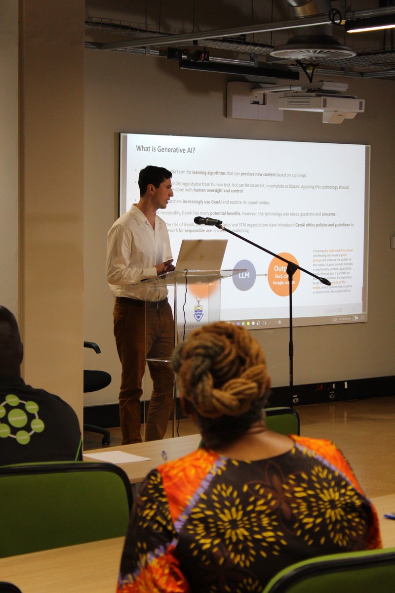 witslibrary's tweet image. Exploring generative AI in scientific writing and scholarly communications with Yury Kashnitsky @ykashnitsky @WitsUniversity @witslibraries #ResearchVisibility #ScopusAI #FutureResearchSymposium #GenerativeAI #ScientificPublishing #Elsevier