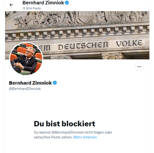 AdseHorst's tweet photo. @BernhardZimniok Wie du auf die bittere Wahrheit reagierst: https://t.co/zHhfoA5bEF