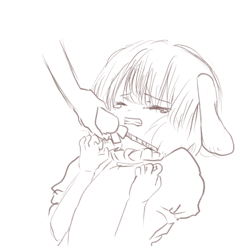 L_NineBall's tweet image. フォルダに残っていた
酔っぱらった時に描いたであろう
たぶんてゐ

#東方project 
#てゐ 
#イラスト 
#touhou