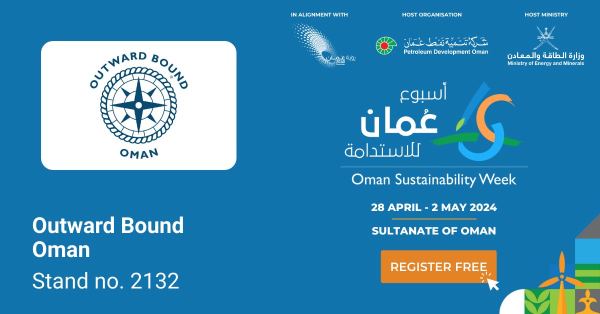 We're exhibiting at Oman Sustainability Week. Register for your free ticket and we'll see you there! Register: registration.infosalons.ae/OSW2024/Visito… #OSW