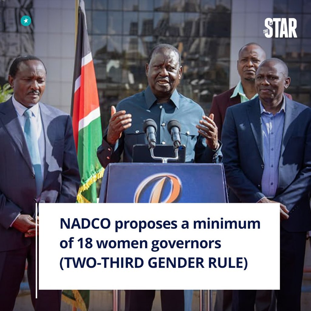 That issue of 18 Women Governors is dead on Arrival. Infact, it doesn't make sense. We understand your yearn to promote women in the society, but do you mean 18 counties on each elections will be FORCED or coerced to only have women aspirants?? Are we reconstructing Democracy