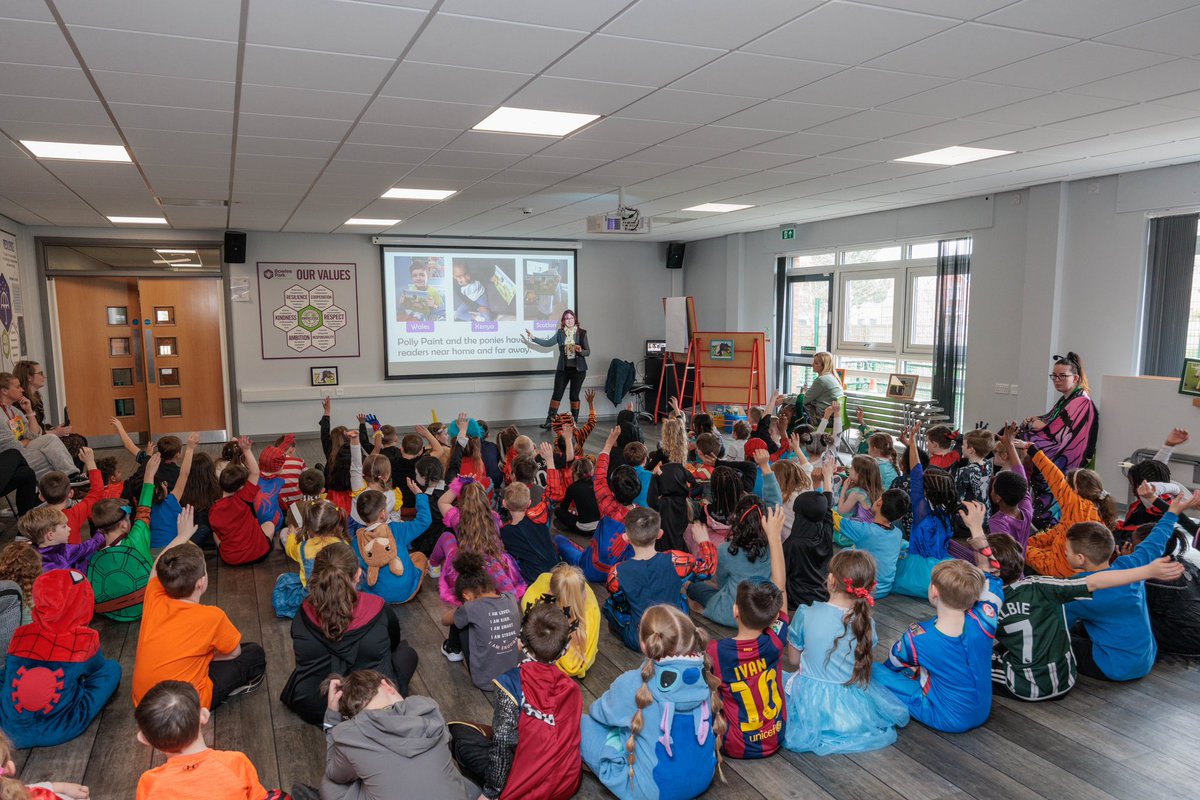 What a whirlwind World Book Week for Polly Paint Pony!

Thank you Old Leake Primary and Nursery School and Bowlee Park Community School and community partner Taylor Wimpey for organising visits.

Children from nursery to Y2 enjoyed sessions playing with language and reading books