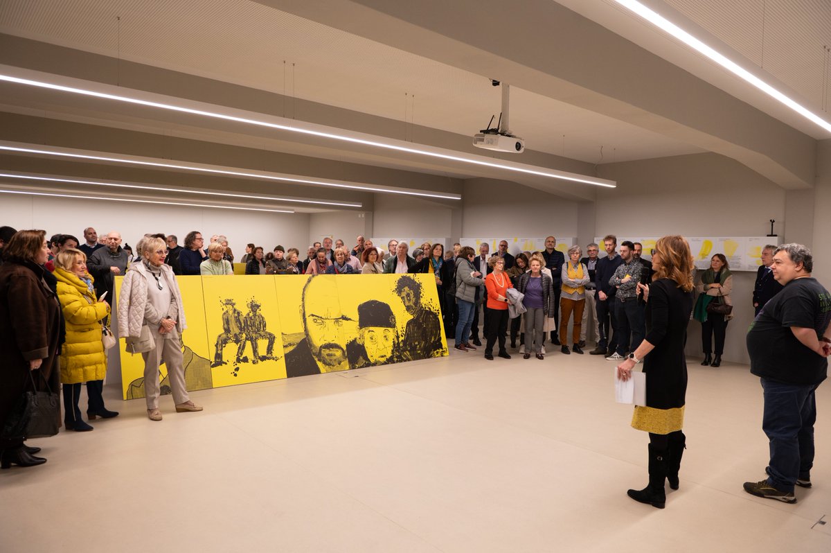 infomassagno's tweet photo. Inaugurata ieri la 20esima edizione di Tutti i colori del giallo A #Massagno (foto Sabrina Montiglia). Vi aspettiamo stasera alle 18.30 per l'incontro con @Pulixi82 e #MassimoCarlotto; 
@GialloMassagno 
👉info e programma fino a venerdì 15.3.24: https://t.co/lxLgT7q6qZ https://t.co/nSHnkyxsUK