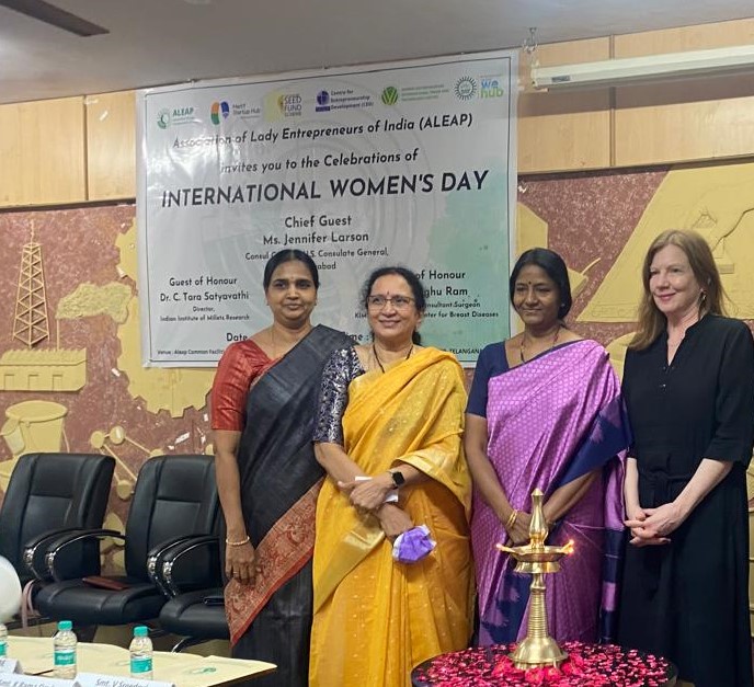 No better way to celebrate #InternationalWomensDay than with the amazing leaders and entrepreneurs of @ALEAP93. Congratulations to ALEAP for the jobs, dreams, and successes they have created and inspired for thousands of women entrepreneurs over 30 years in Andhra Pradesh!…