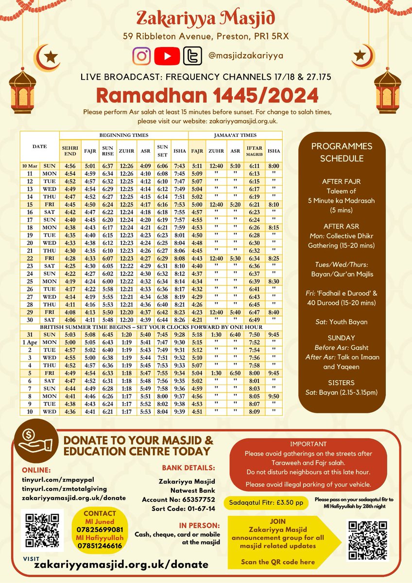 masjidzakariyya's tweet photo. Ramadhan Kareem 🌙 https://t.co/QqKn25lZgp