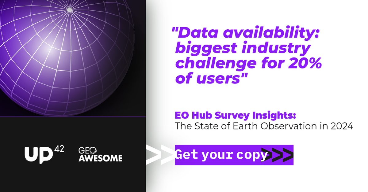 📢Our special report "EO Hub Survey Insights" is out &amp; FREE to download! Conducted in Sep-Dec 2023 with @geoawesomeness, the survey drew responses from #geospatial professionals around the globe. See what they're saying 👉 tinyurl.com/3yy57fkj #earthobservation #TechNews