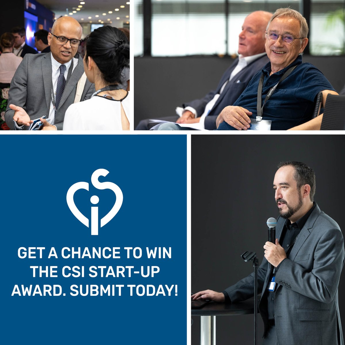 Don't miss out on this! Submit a presentation on your start-up company for a chance to win the CSI Start-up award! Find out more and submit here: csi-congress.org/conferences-co… Submission deadline: May 17, 2024 #CSIFrankfurt #CSIInnovation #Startup