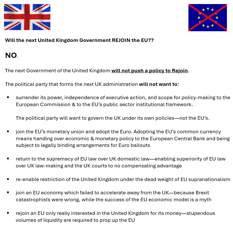ACrowdedPlanet's tweet photo. #EU #EuropeanUnion #BrexitFoodRationing #RejoinReady #BrexitFoodShortages #BrexitMistake #FBEU #BrexitTreason #RejoinBULLSHIT #Rejoin #Brexiters #gammon #gammons #gammonati gammon gammons gammonati
Why the UK will never Rejoin https://t.co/06xMgEIJqr