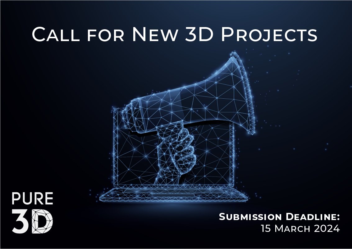 2 days (!!) left to apply to develop your 3D models into a 3D scholarly edition, and have them published and peer-reviewed on the @PURE3DNL infrastructure. Application and example projects can be found at pure3d.eu/call-for-proje…