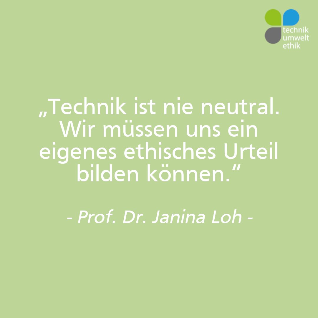 Am 06.06. ist Prof. Dr. Janina Loh, Ethiky an der Stiftung Liebenau, in der #TUE-Ringvorlesung zu Gast. Dort erfahrt ihr alles über #Ethik und #Moral von #Roboter und #KI.