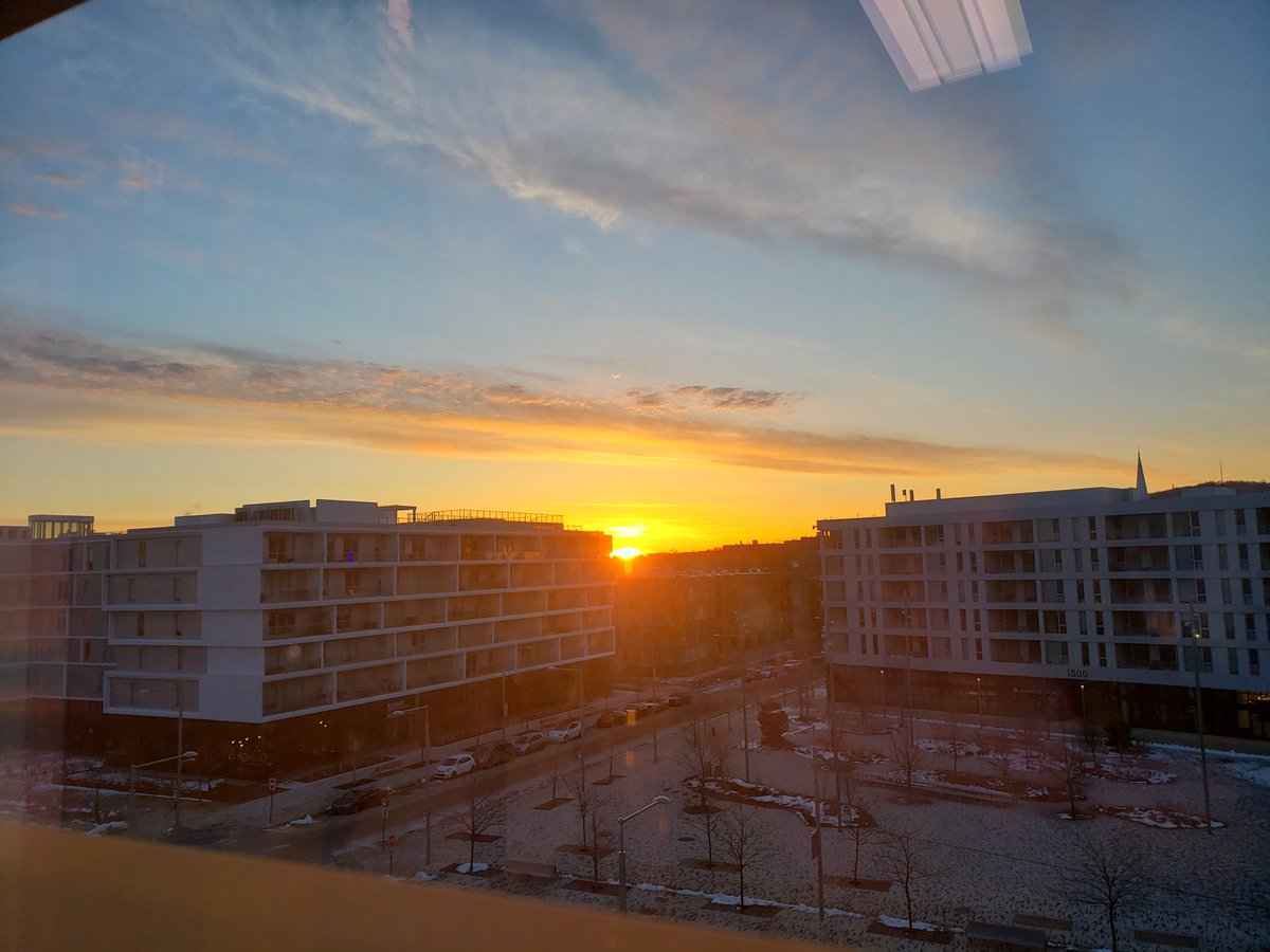 Sun rise: from my office :)