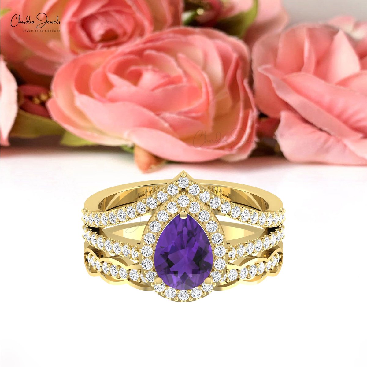 Natural Amethyst & Diamond Halo Ring in 14k Solid Gold ⁦@Etsy⁩ 

jewelsbychordia.etsy.com/listing/165172…

#haloring #amethyst #diamond #gemstone #rings #weddingring #women #jewelry #etsyshop #fashion #goldring