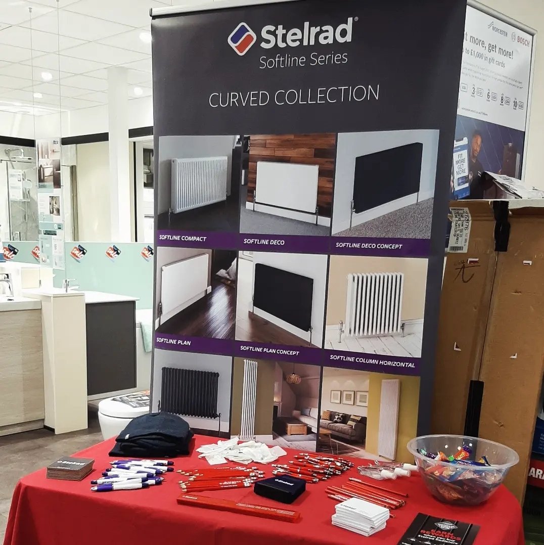 Today you can come visit us at @CityPlumbingUK Stoke Trentham to find out more about our Softline range and pick up some goodies while you're at it!

@Stelrad 

#heating #plumbing #stoke #trademorning #softline #radiators #stelrad