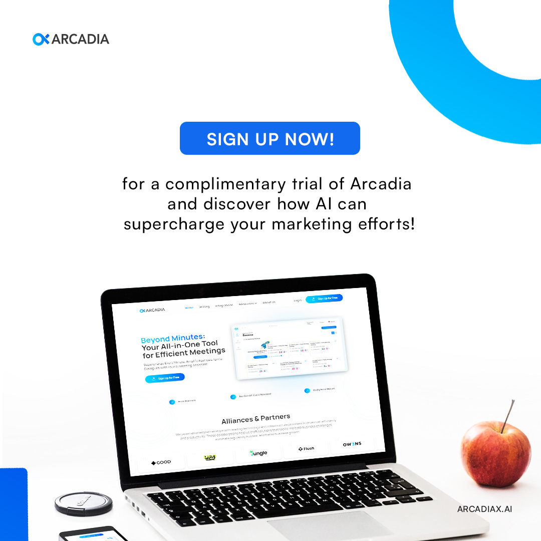 arcadiaxai's tweet photo. Frustrated with modern marketing? 

Arcadia transforms struggles into successes! Gain effortless insights, personalized campaigns, and real-time monitoring. 

Sign up: https://t.co/8nYMdcC7gD 

#ArcadiaxAI #ai #marketing https://t.co/f7xVaeAEiV