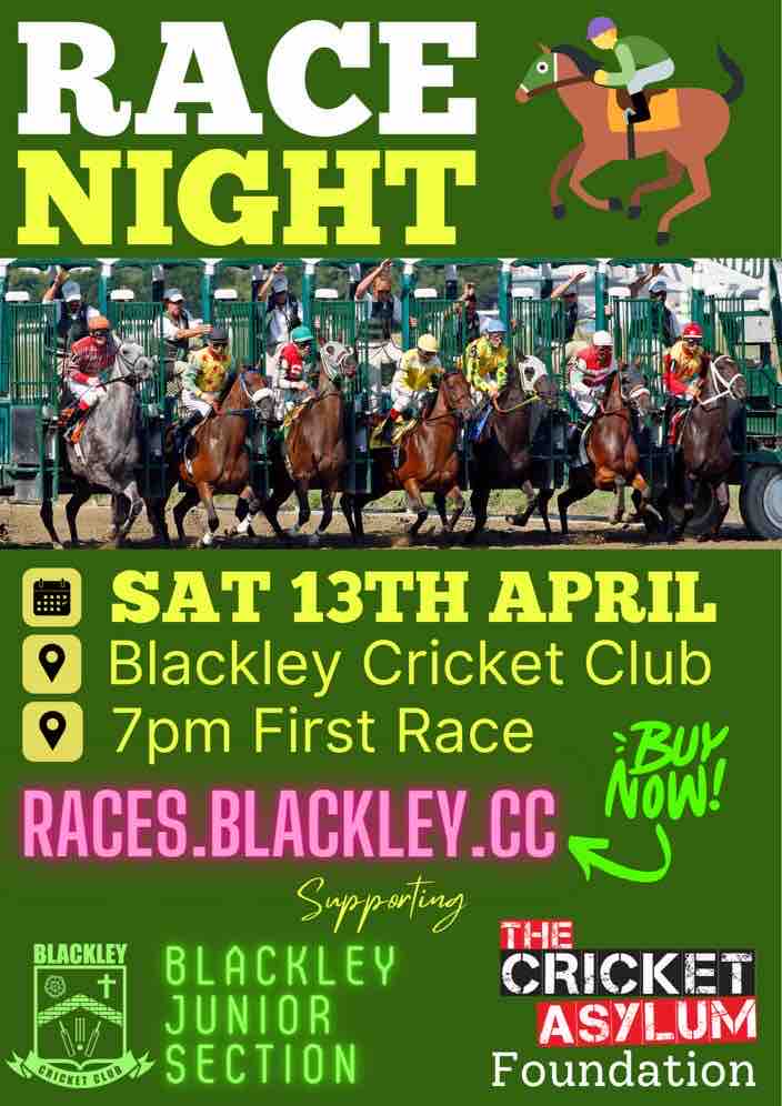 These are always great nights and for a fantastic cause The Cricket Asylum Foundation. Please come and support the event and share with those interested. Thank you!