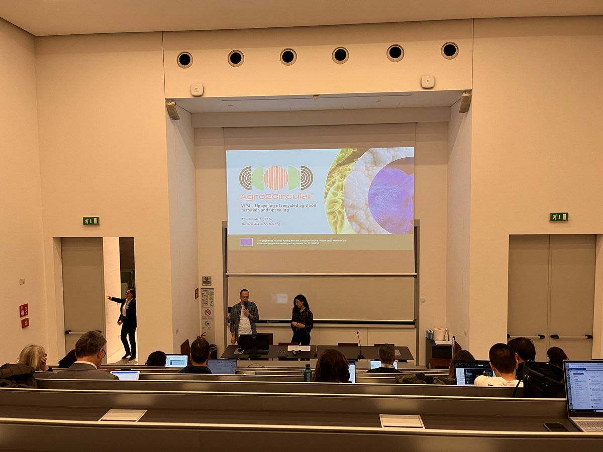 Our team is at the second session of @Agro2Circular meeting held this week at @Unibocconi in Milano ! 🌱

♻️ Agro2circular is an  European project whose main objective is the upcycling of agrifood residues in a circular economy approach