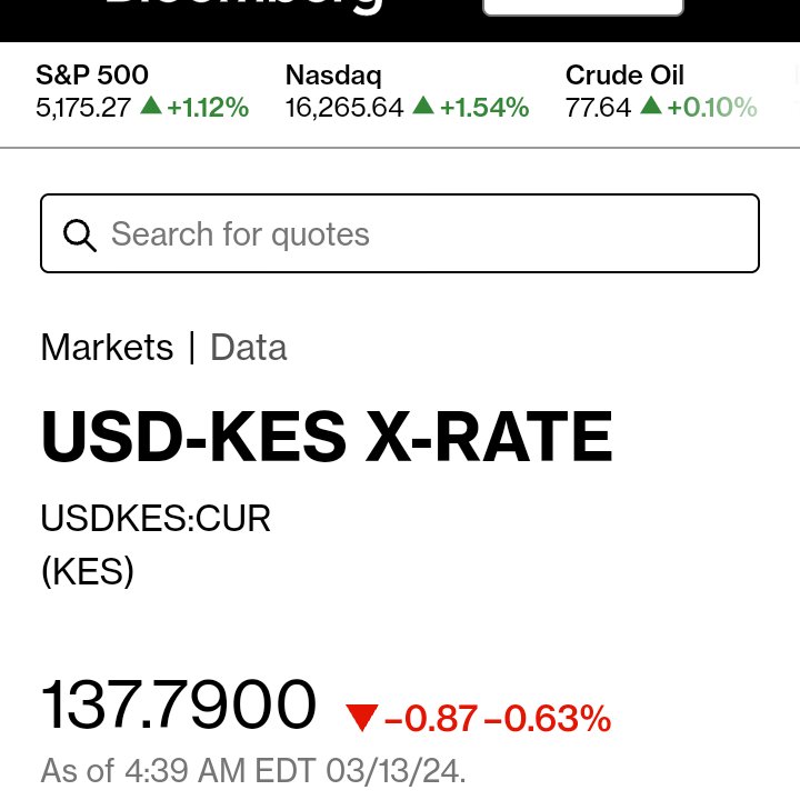 bieggon2's tweet photo. Meanwhile , Kenya Shilling is gaining ground according to Bloomberg. #ARSPOR  #CorruptDgMonda #HassanMugambi President Ruto https://t.co/5gILzmpKH4