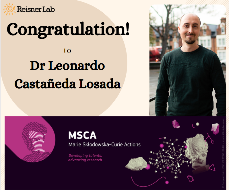 Let us congratulate our colleague Leonardo Castañada-Losada for receiving the prestigious Marie Skłodowska-Curie Postdoctoral Fellowship! 🎉 Well done! 🧪☀️