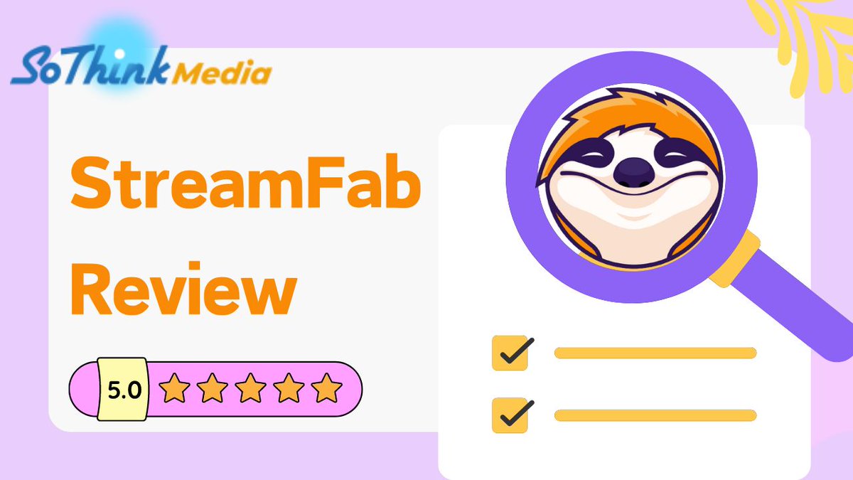 Thanks review from Sothinkmedia!!!  We are so appreciative of it❤️❤️❤️
👉StreamFab Review: Tested and Verified by Sothinkmedia 2024 sothinkmedia.com/streamfab-revi… 

#streamfab #videodownloader #review